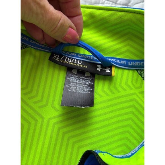 Under Armour Storm infrared 1/4 zip soft shell jacket in royal blue - XL - Picture 4 of 8